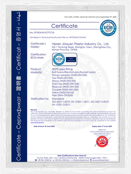HDPE Certificate Showcase