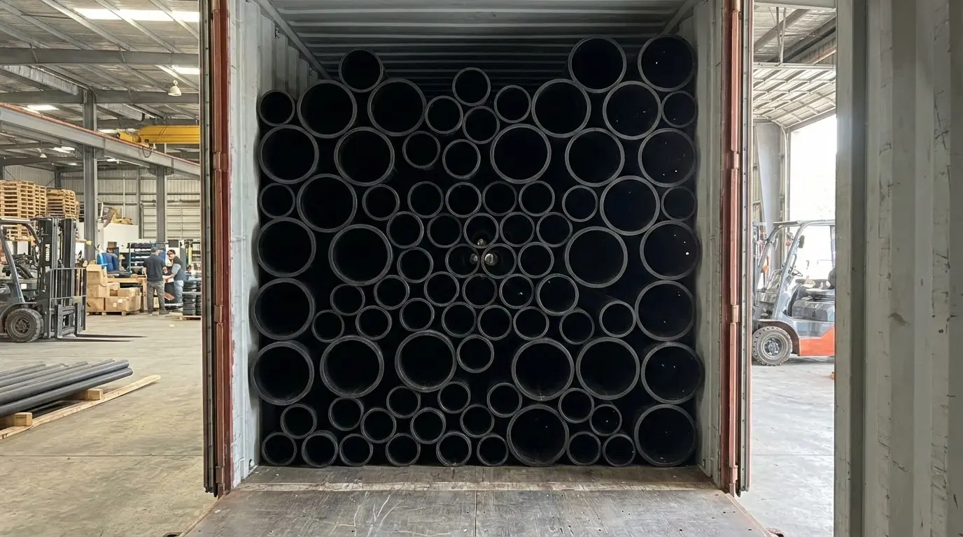 Logistics and nesting of large diameter HDPE pipe applications