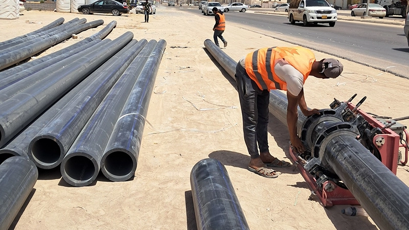 Butt fusion welding of HDPE pipe