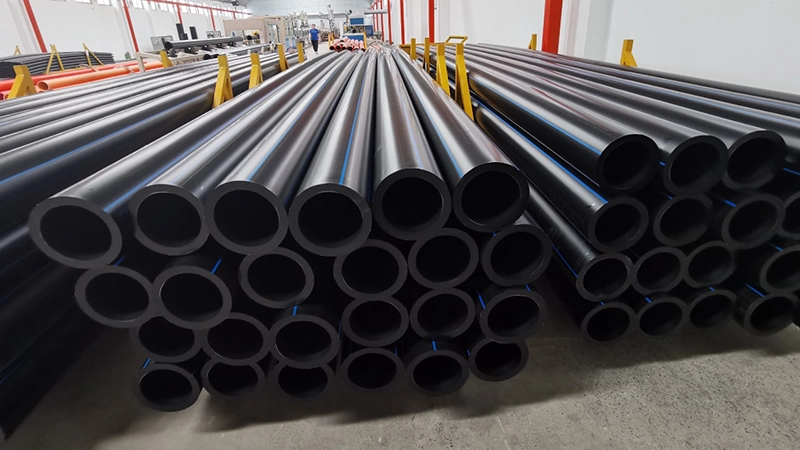 JINQUAN HDPE pipe factory warehouse