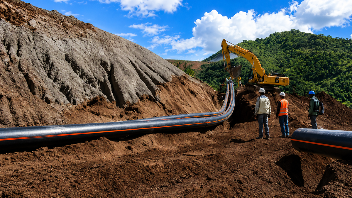 HDPE Mining pipe