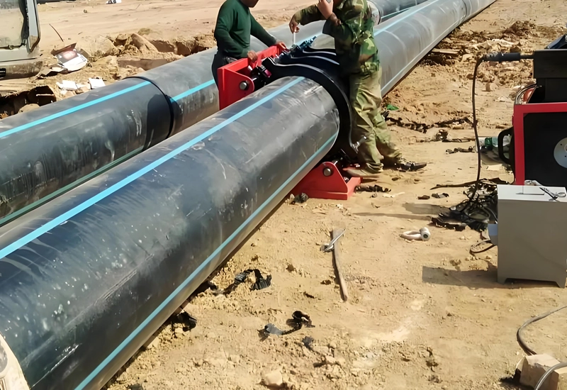 HDPE pipes installation