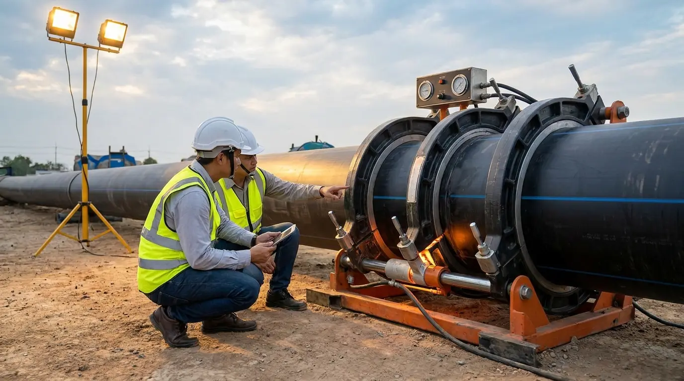 HDPE pipe jointing process