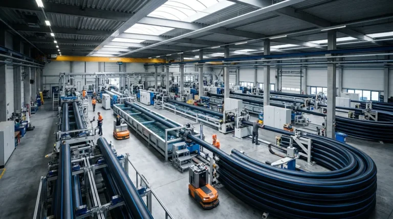 Large diameter extrusion lines at a reliable HDPE Pipe Manufacturer
