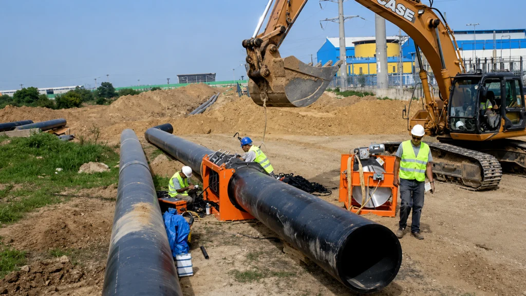 industrial HDPE cooling water pipeline