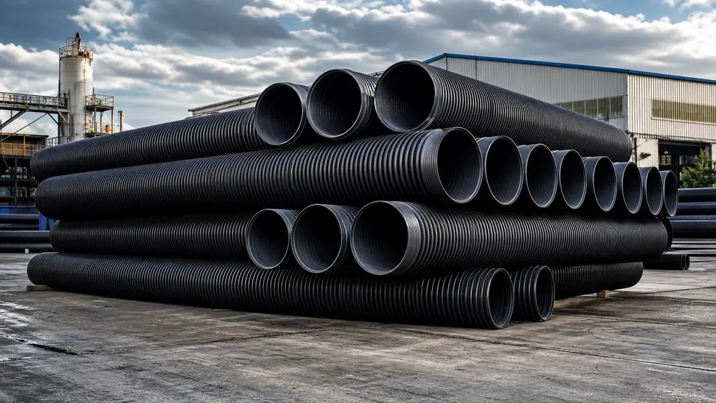 DWC HDPE drainage pipe specifications