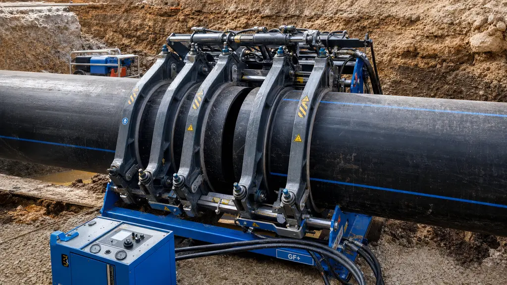 Heavy duty equipment for HDPE Pipe Welding