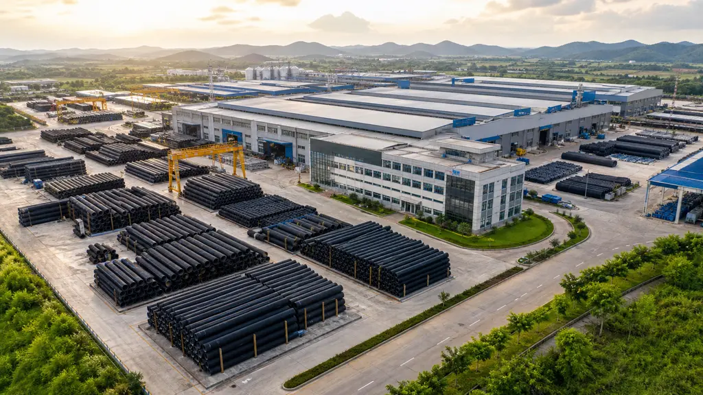 Aerial view of a PE100 Pipe Supplier factory