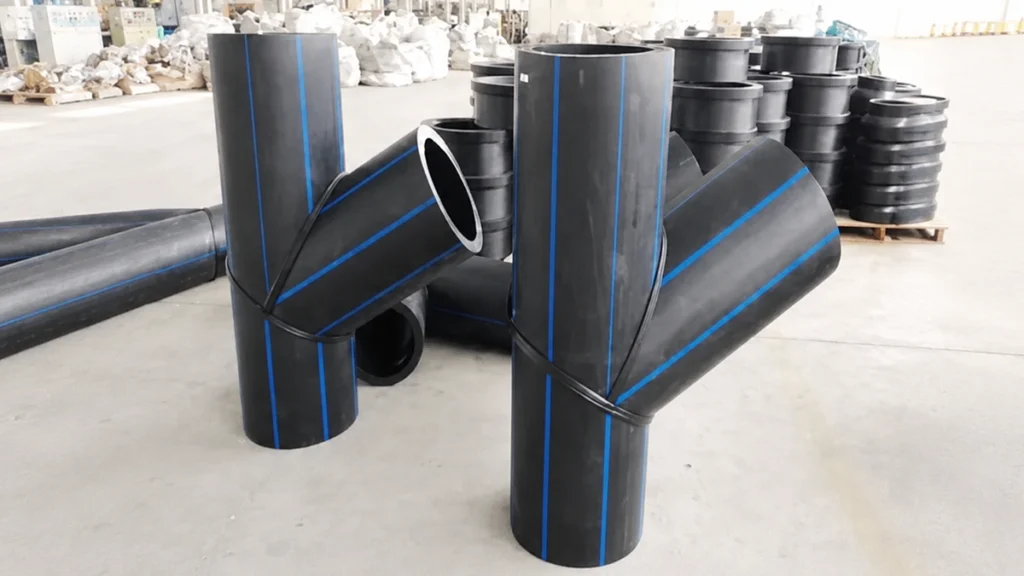 HDPE Y pipe fittings