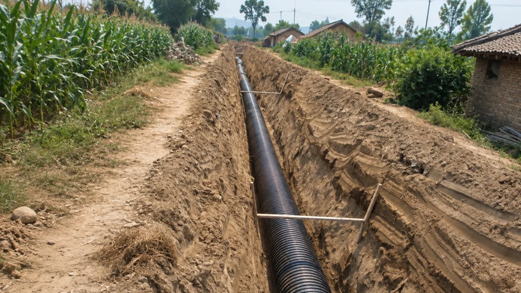 PE Single Wall Corrugated Pipe
