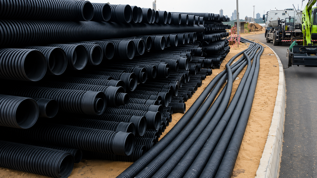 Single Wall Corrugated Pipe Installation