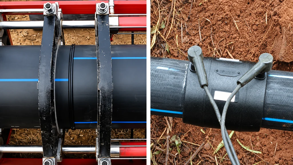 butt fusion VS electrofusion HDPE pipe