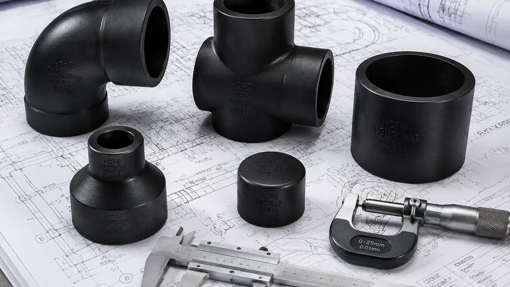 'PE100 pipe fittings for Slovenian infrastructure'