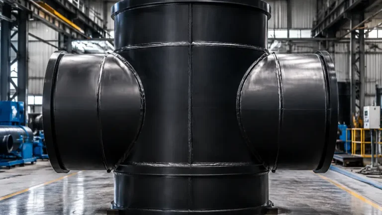 Large diameter fabricated HDPE fittings