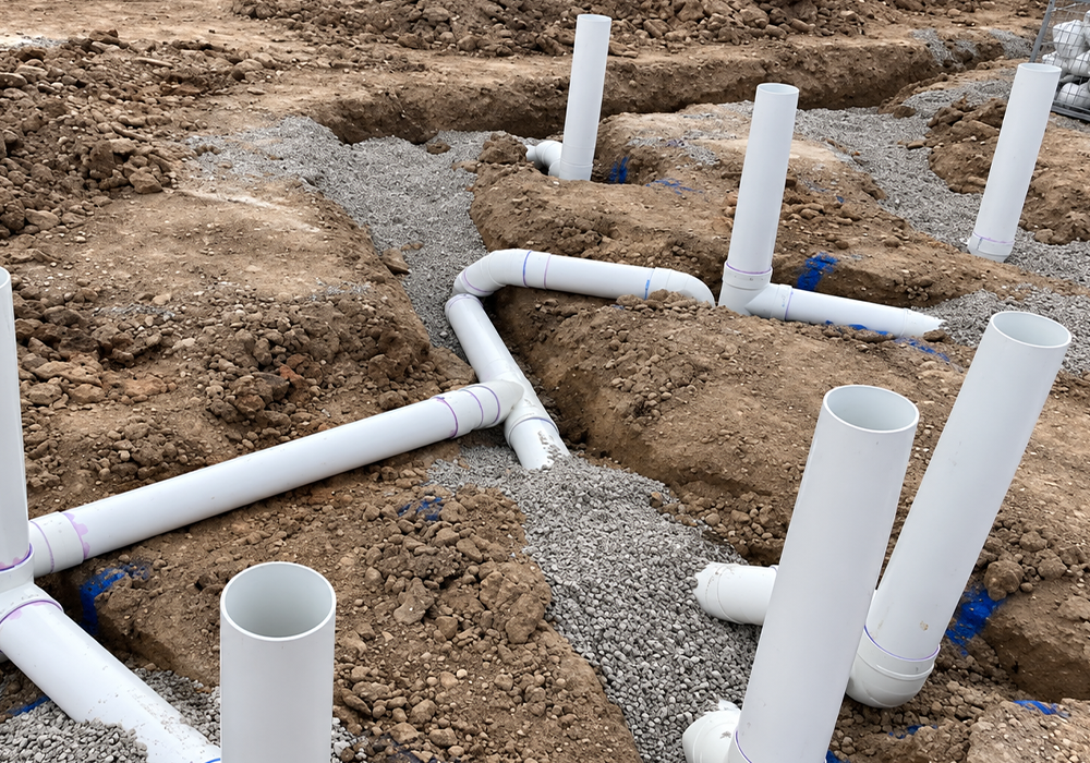 PVC pipes application