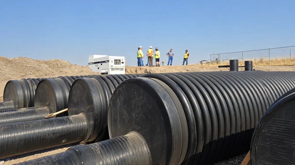 plastic pipes