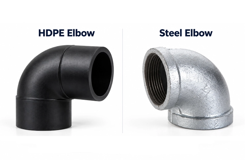 HDPE Elbow vs Steel Elbow